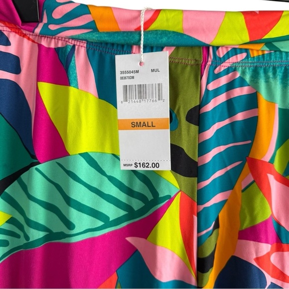 New! Trina Turk Rainforest Split-Leg Pants Cover-Up - Picture 4 of 5